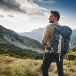 a-man-with-a-backpacking-backpack-hiking-in-a-mountain-area