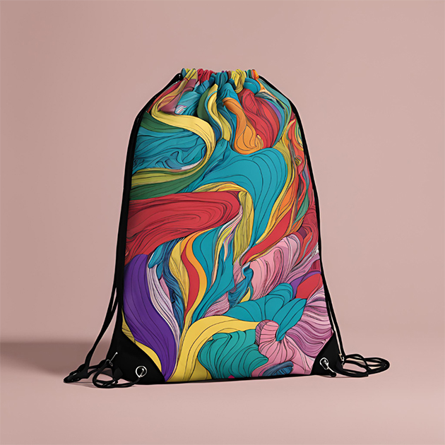 A lightweight drawstring backpack for gym or quick errands